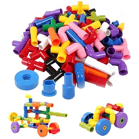 Mittal 50-Piece Pipe Puzzle Building Blocks Toy for Kids