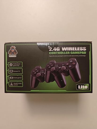 Retro Console Game Console Game Stick, Video Game Console with 2 Gamepads 21700+ Games 4K HDMI Plug & Play Wireless Retro Game Stick for TV, Gift Games for Boys and Adults - 256G (T1)