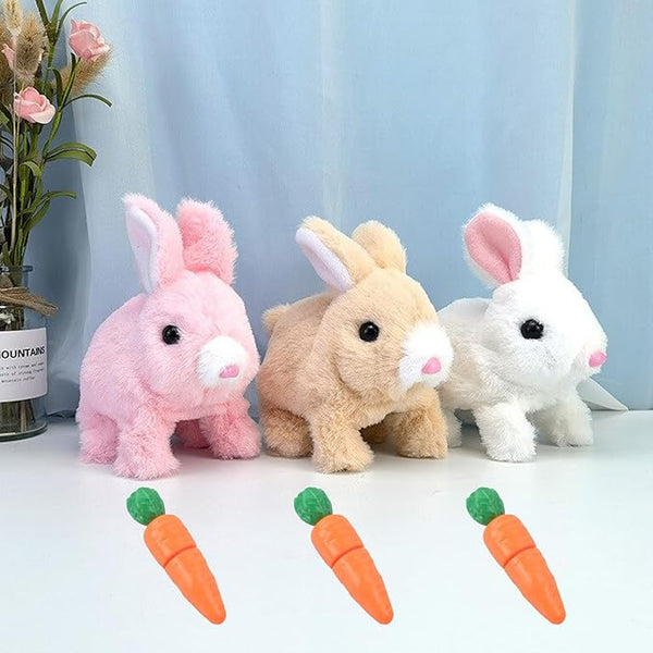 Interactive Easter Bunny Plush Toy Set – Pack of 3