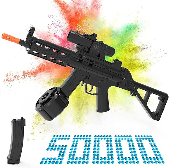 Electric Gel Ball Blaster Toy – Dual Mode, Rechargeable, Black