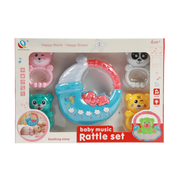 Baby Music Rattle Set Moon 5 Pcs - Sunshine